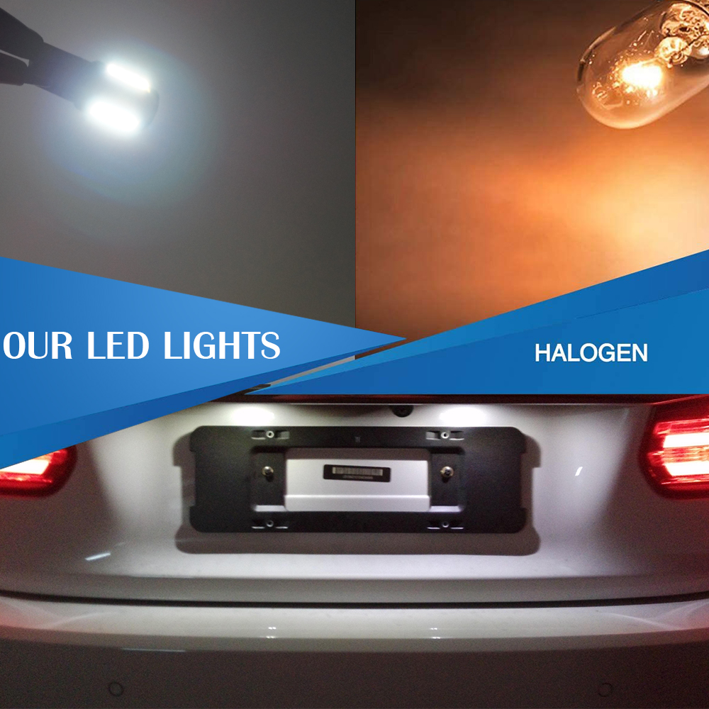 T10 Lampadini a LED a LED a cupola di targa di licenza