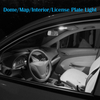 Lampadine per mappe a cupola Lampade per targa Luce per auto a LED per bagagliaio
