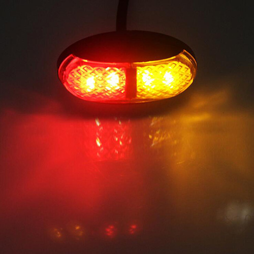 Lampada di ingombro laterale a LED a conchiglia bianca blu 12V
