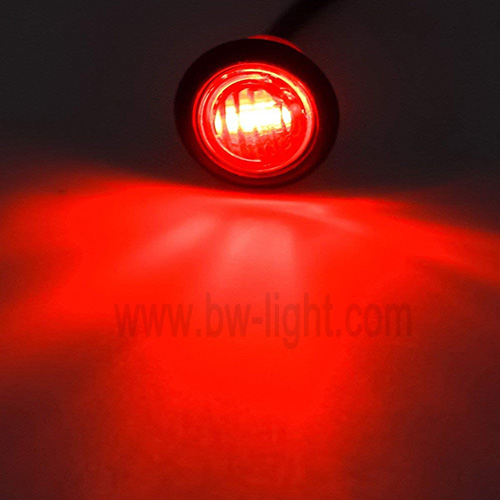 Luci di ingombro laterali a LED a conchiglia grigia blu da 12 Volt