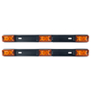 Indicatore luminoso a led rosso ID BAR in acciaio inossidabile